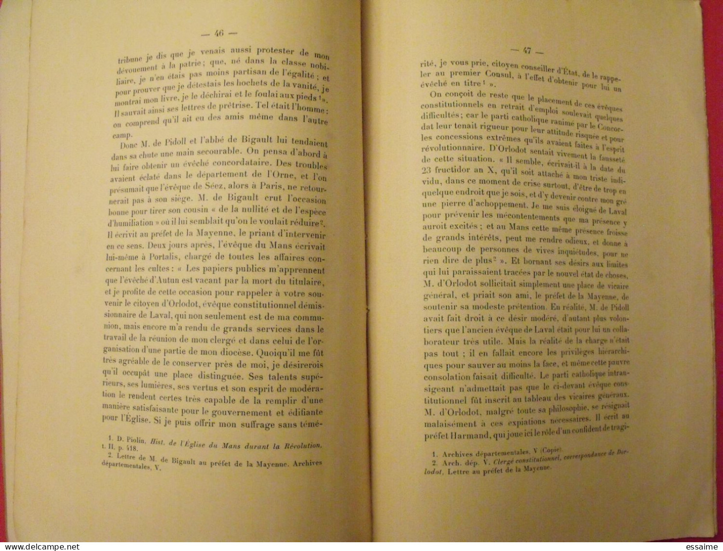 Bulletin De La Commission Historique De La Mayenne 1912.  Charles-François D'Orlodot. Em. Sinoir, Professeur à Laval - Pays De Loire