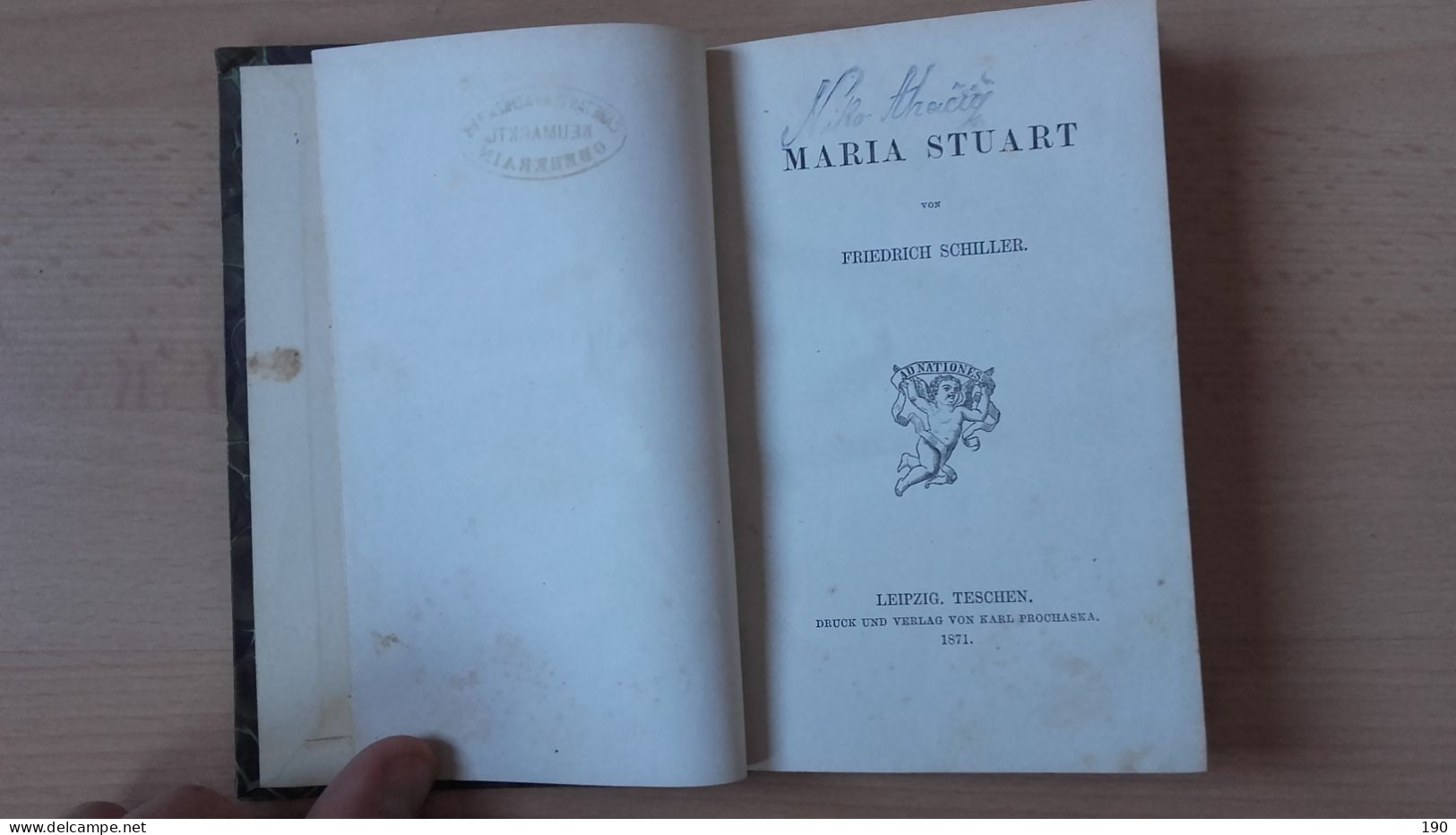 Maria Stuart Von Friedrich Schiller.Druck Und Verlag Von Karl Prochaska.Leipzig - Libros Antiguos Y De Colección