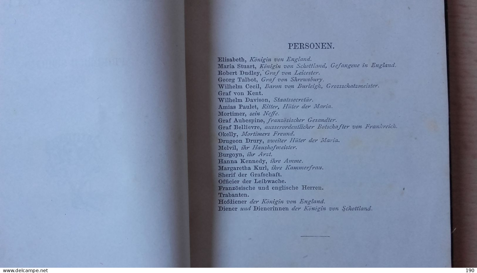 Maria Stuart Von Friedrich Schiller.Druck Und Verlag Von Karl Prochaska.Leipzig - Libros Antiguos Y De Colección