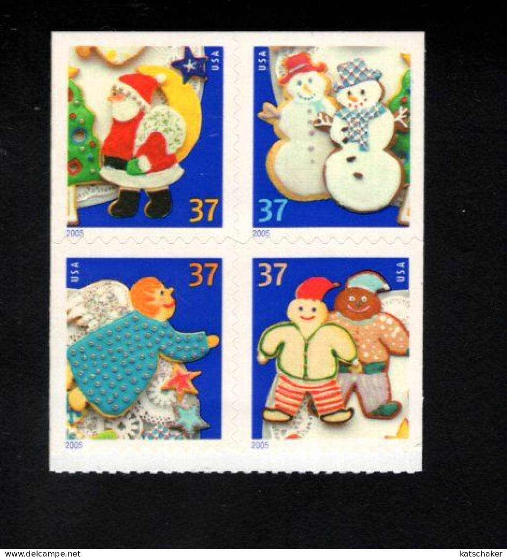 1959275230 2005 SCOTT 3960B (XX) POSTFRIS  MINT NEVER HINGED  - CHRISTMAS COOKIES UPPER SIDE IMPERFORATED BOOKLET PANE - Neufs