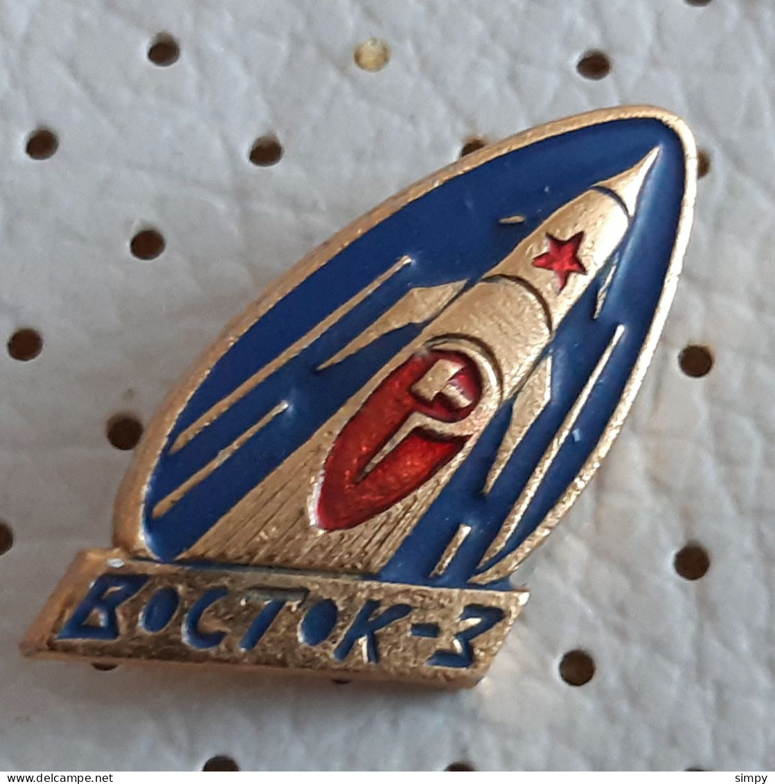 VOSTOK 3 CCCP  Rocket Space Badge Pin - Espacio