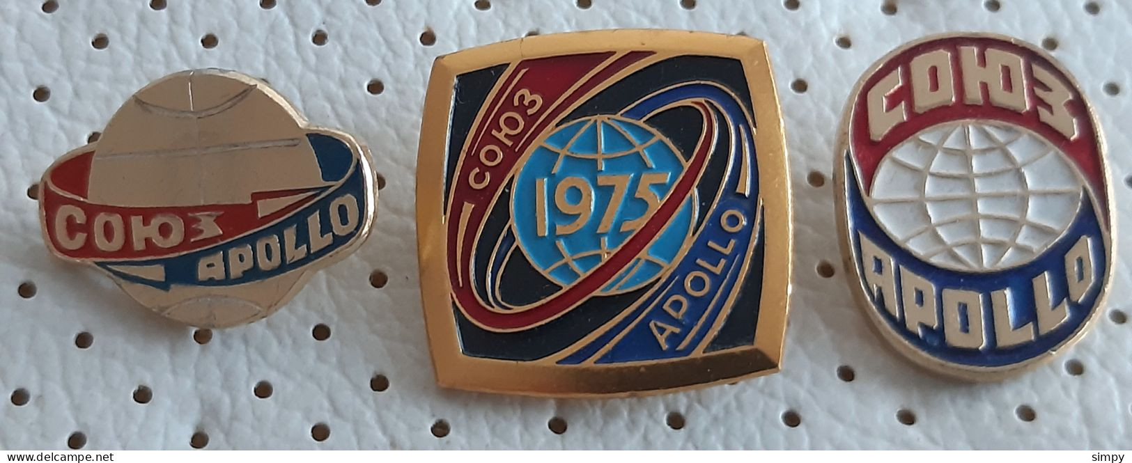 APOLLO Sojuz Souyuz CCCP  Rocket Space Badge Pins - Espace