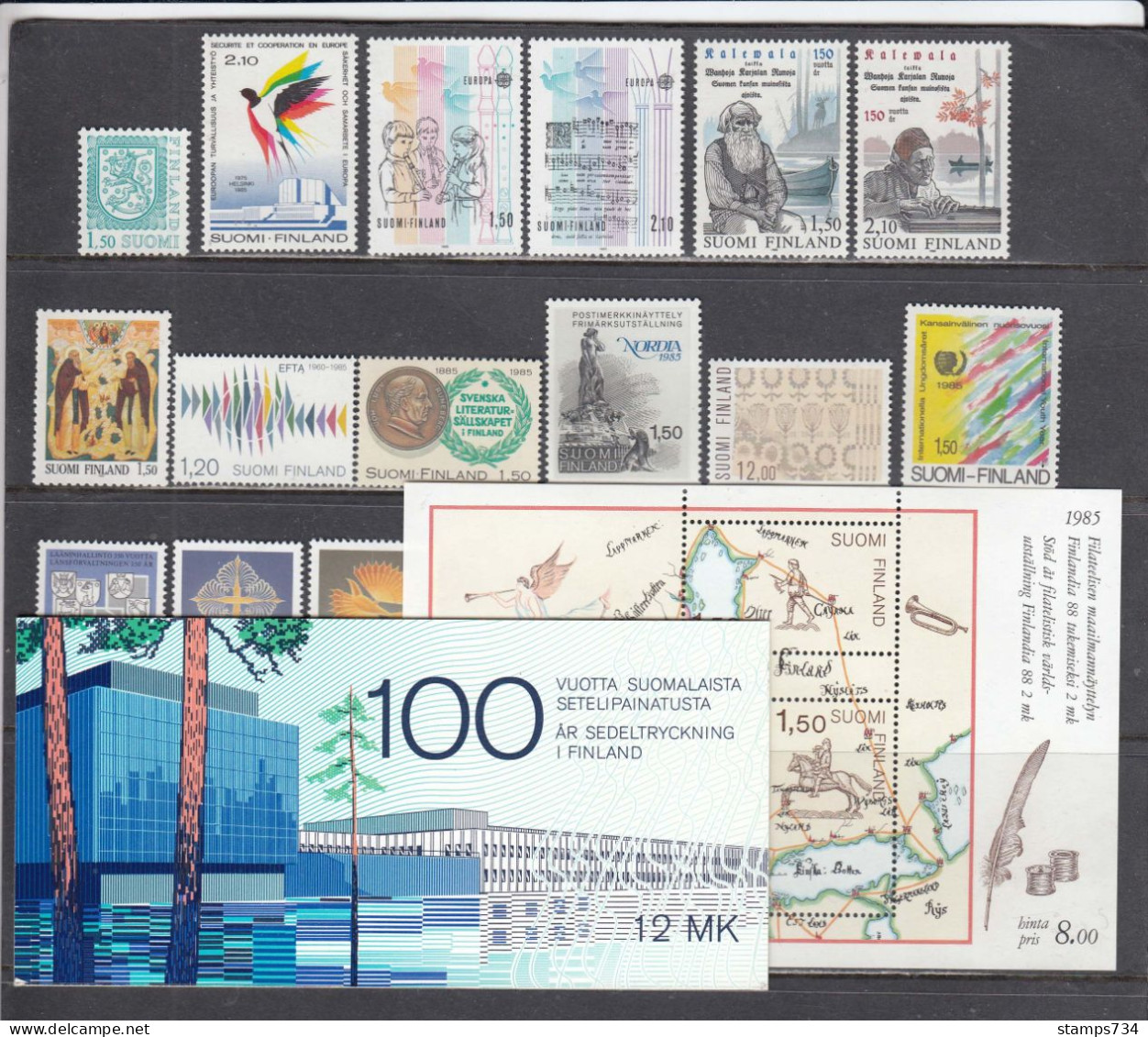 Finland 1985 - Jahrgang Unkomplett (fehlt Mi-Nr. 978), MNH** - Unused Stamps