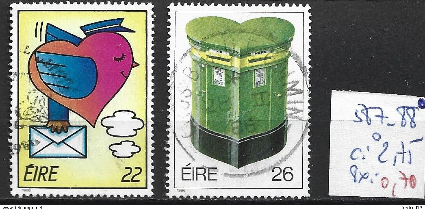 IRLANDE 587-88 Oblitérés Côte 2.75 € - Used Stamps