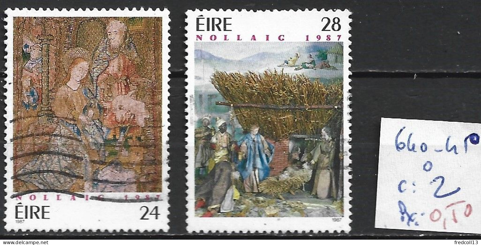 IRLANDE 640-41 Oblitérés Côte 2 € - Oblitérés