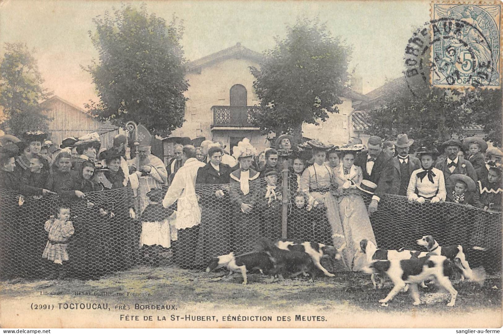 CPA 33 TOCTOUCAU PRES BORDEAUX / FETE DE LA SAINT HUBERT / BENEDICTION DES MEUTES - Other & Unclassified