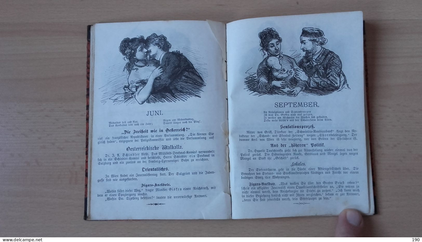 Figaro Kalender Fur 1870 - Libros Antiguos Y De Colección