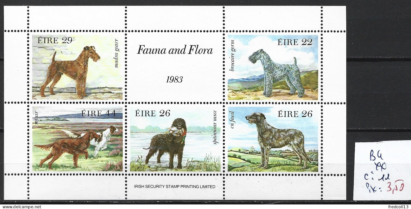 IRLANDE BF 4 ** Côte 11 € - Blocks & Sheetlets