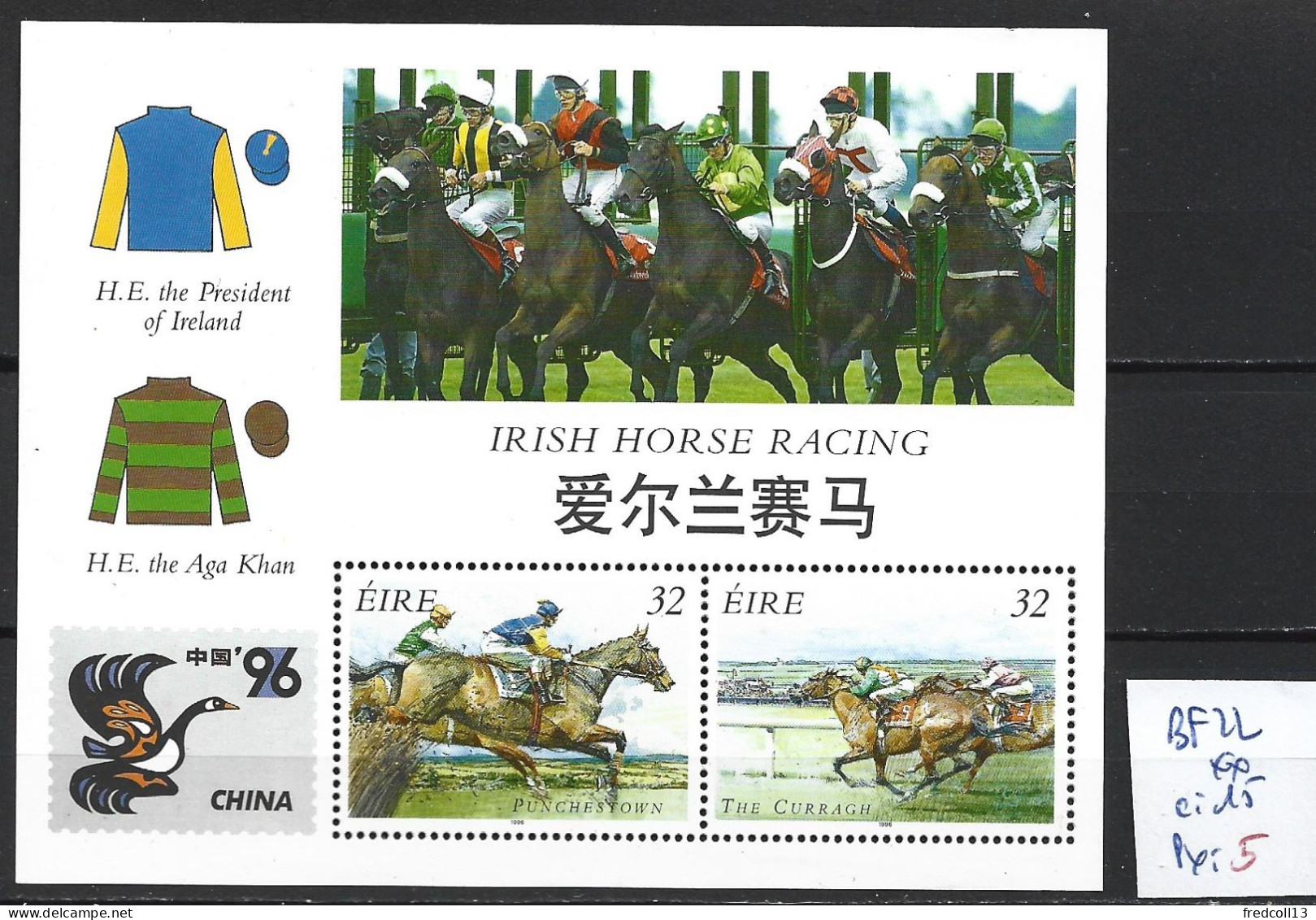 IRLANDE BF 22 ** Côte 15 € - Blocks & Sheetlets