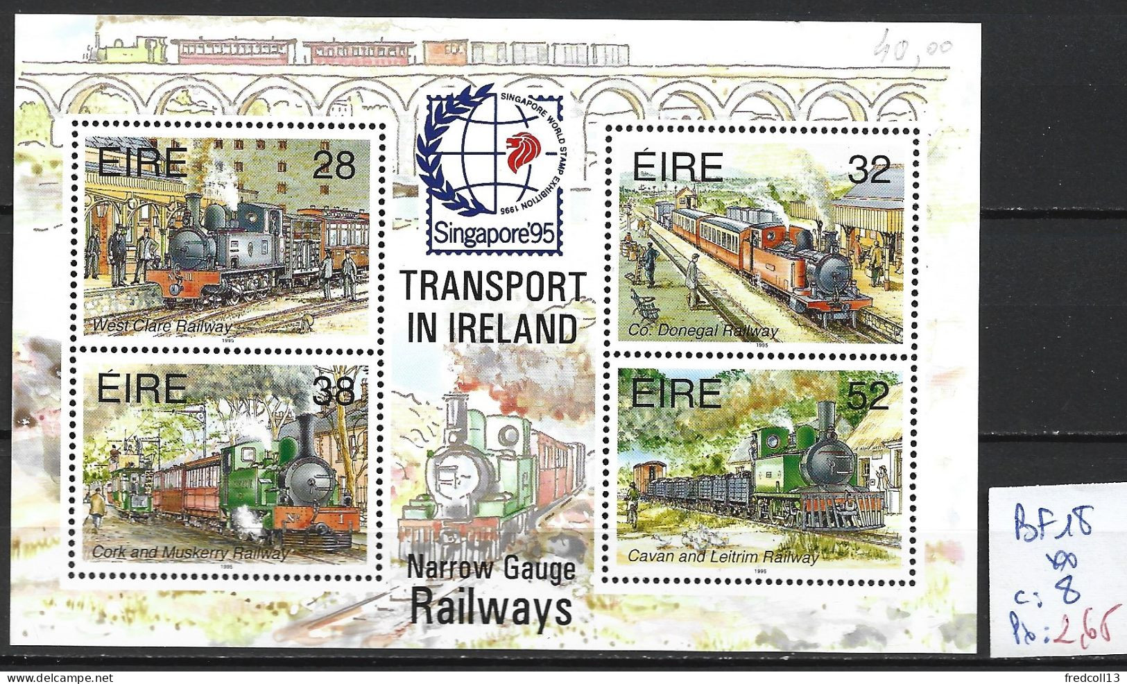 IRLANDE BF 18 ** Côte 8 € - Blokken & Velletjes