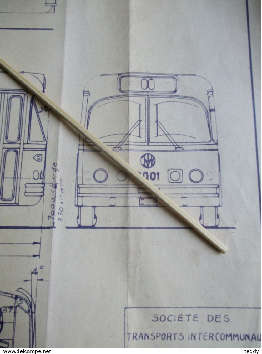 OUD  Plan  Sociéte Des Transports Intercommunaux  De  Bruxelles   CARROSSERIE D'  AOTOBUS - Tools