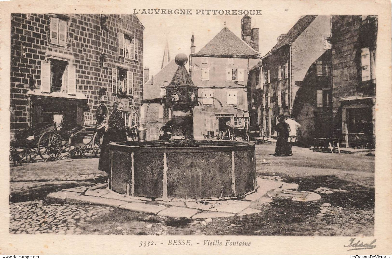 FRANCE - Besse - Vieille Fontaine - Carte Postale Ancienne - Besse Et Saint Anastaise