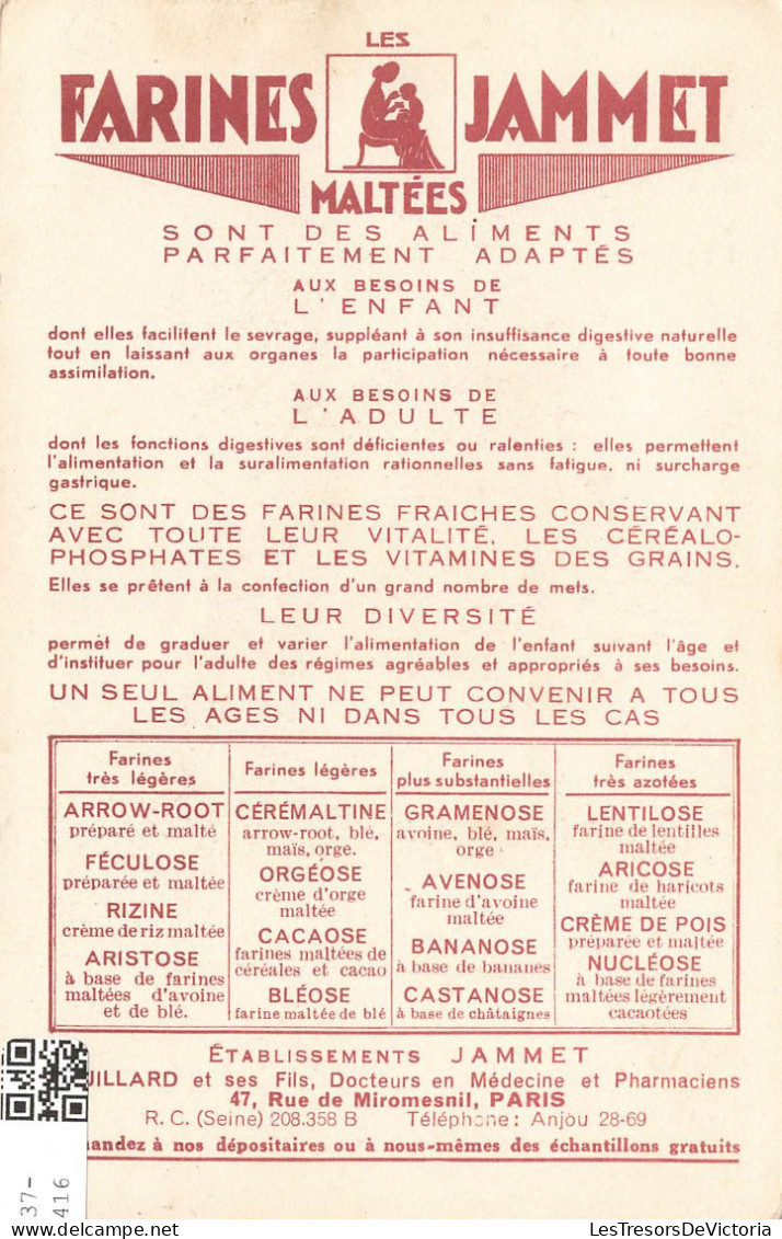 FOLKLORE - Les Vieilles Provinces De France - L'Auvergne - Édité Par Les Farines Jammel - Carte Postale - Andere & Zonder Classificatie