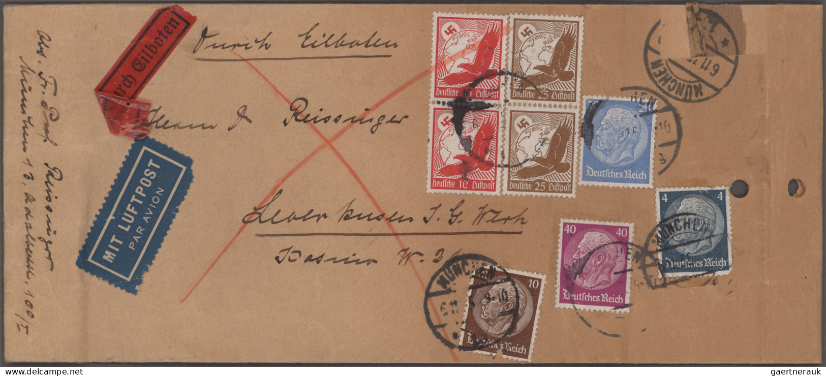 Nachlässe: DEUTSCHLAND-BELEGE - Umfangreicher Bestand Briefe Und Karten Mit Insg - Vrac (min 1000 Timbres)