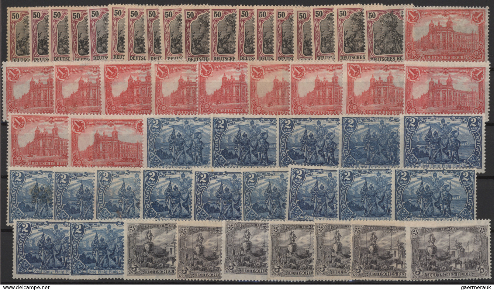 Nachlässe: 1872/1945(ca) DEUTSCHES REICH: Umfangreicher Posten Mit Tausenden Von - Lots & Kiloware (min. 1000 Stück)