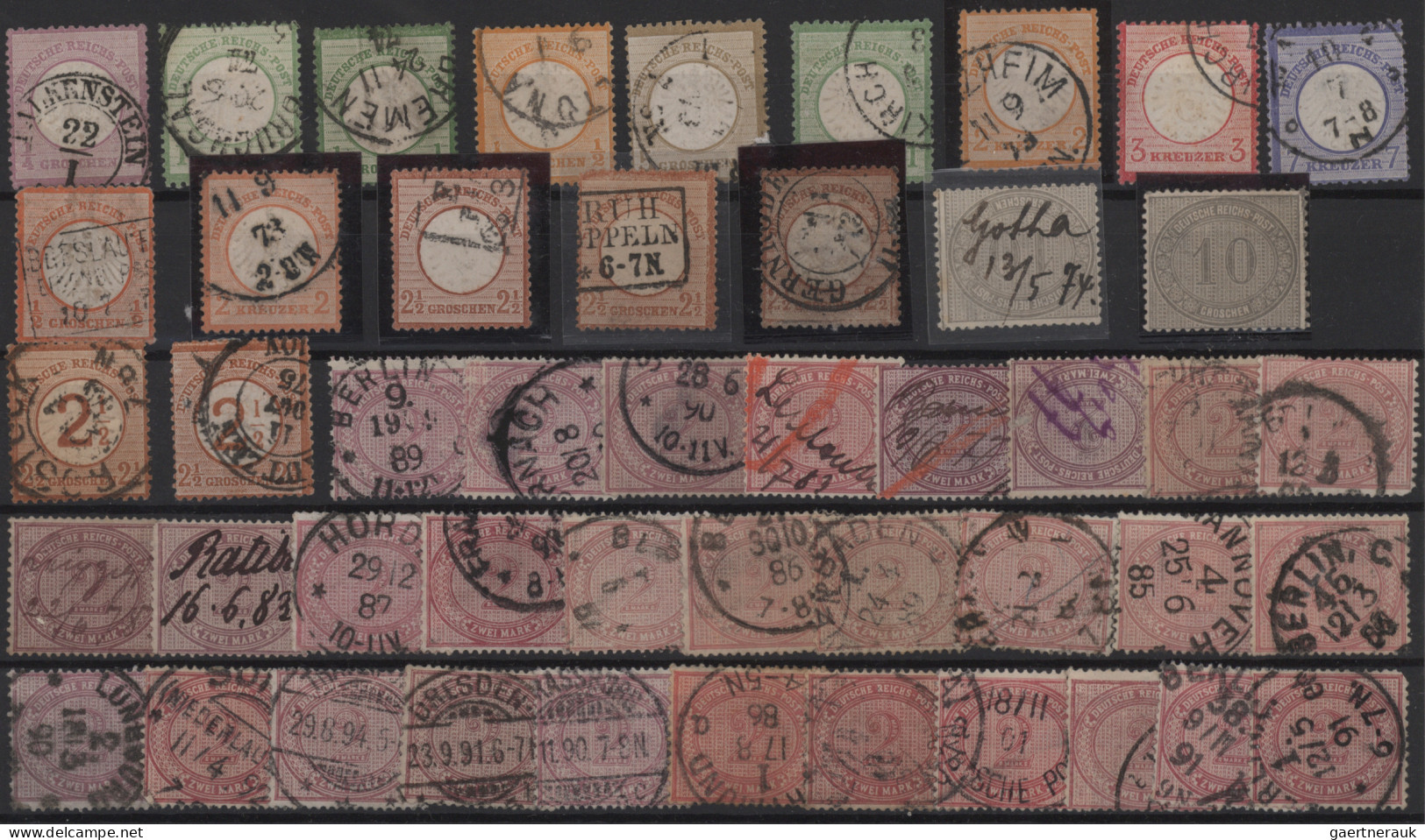 Nachlässe: 1872-ca. 1960 DEUTSCHLAND: Umfangreicher Posten Mit Tausenden Von Mar - Lots & Kiloware (min. 1000 Stück)