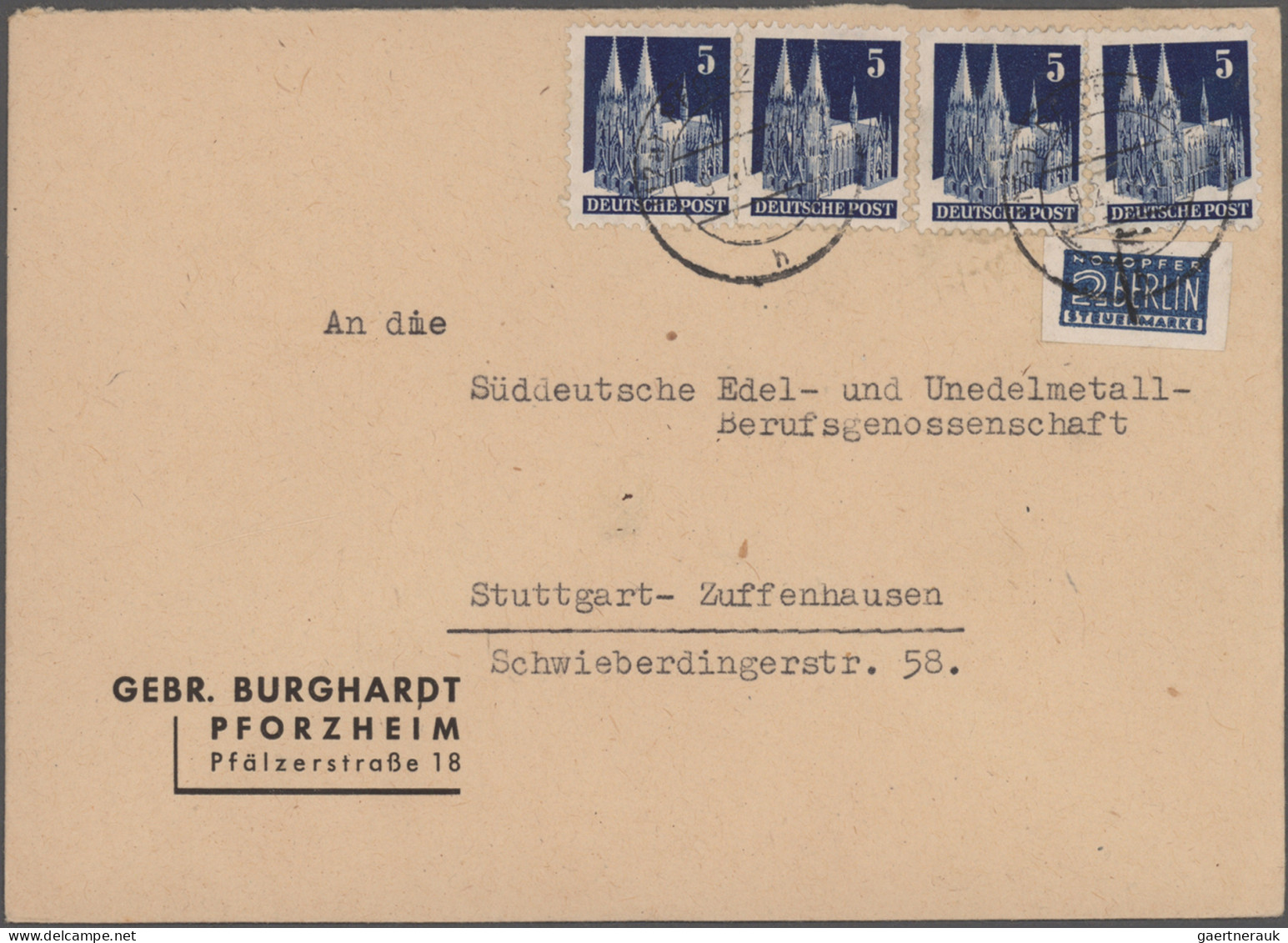 Nachlässe: 1900/1980 ca., Nachlass Briefe, Ganzsachen und Karten, einige hundert