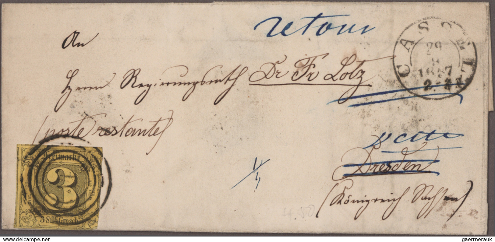 Nachlässe: 1858/2000 Ca., Nachlass Briefe Und Karten Von Alt Bis Neu Mit Einige - Alla Rinfusa (min 1000 Francobolli)