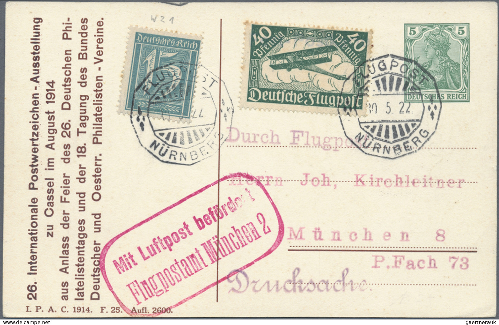 Nachlässe: 1867/1930, DEUTSCHLAND, Nachlass-Restposten Mit über 80 Briefen, Kart - Kilowaar (min. 1000 Zegels)