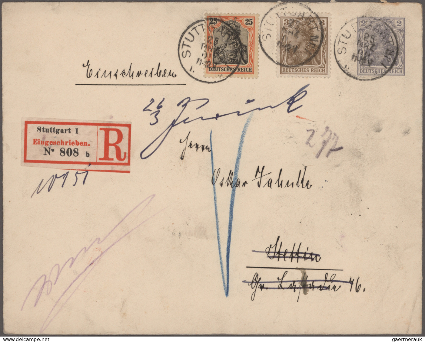 Nachlässe: 1880/1960, Nachlass-Belegposten Deutschland, Schwerpunkt Dt.Reich Und - Lots & Kiloware (mixtures) - Min. 1000 Stamps