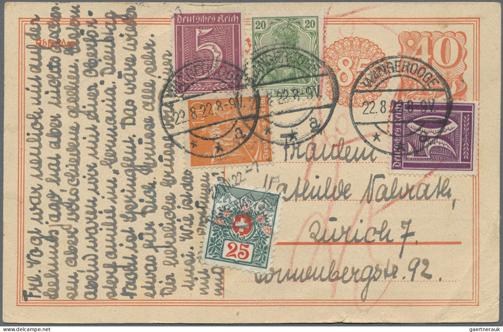 Nachlässe: 1880/2000, SCHWEIZ, Nachlass-Posten Mit über 100 Briefen, Karten Und - Lots & Kiloware (mixtures) - Min. 1000 Stamps