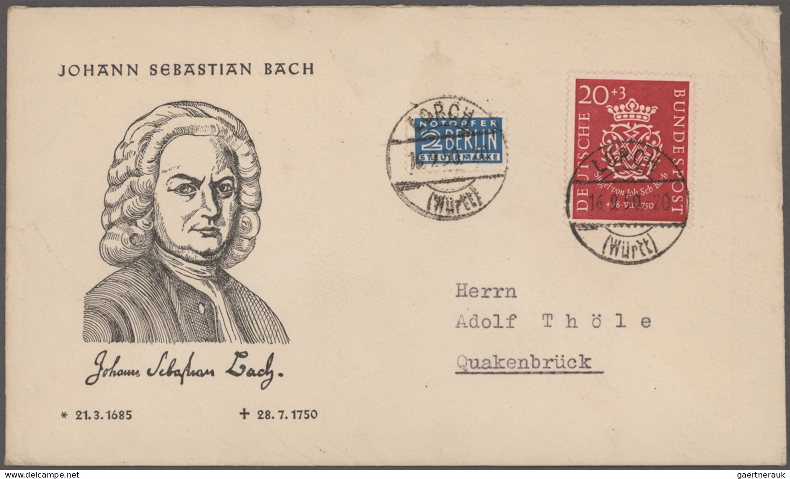 Nachlässe: 1914/1950 Ca., Kleiner Nachlass In 5 Alben Mit Besetzung I. WK Landes - Lots & Kiloware (min. 1000 Stück)