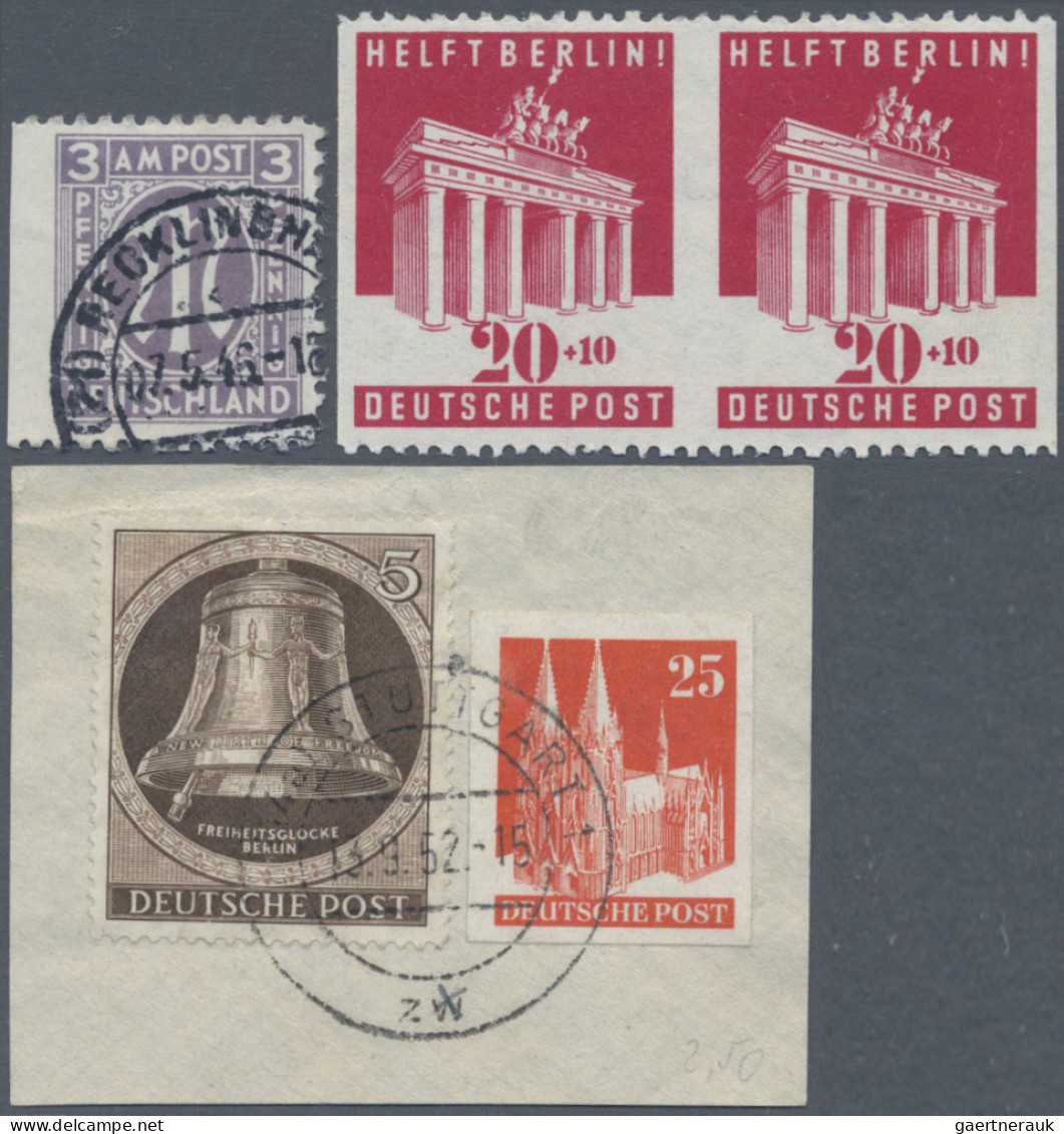 Nachlässe: 1945/1990, DEUTSCHLAND N.1945, Interessanter Nachlass-Restposten Mit - Vrac (min 1000 Timbres)