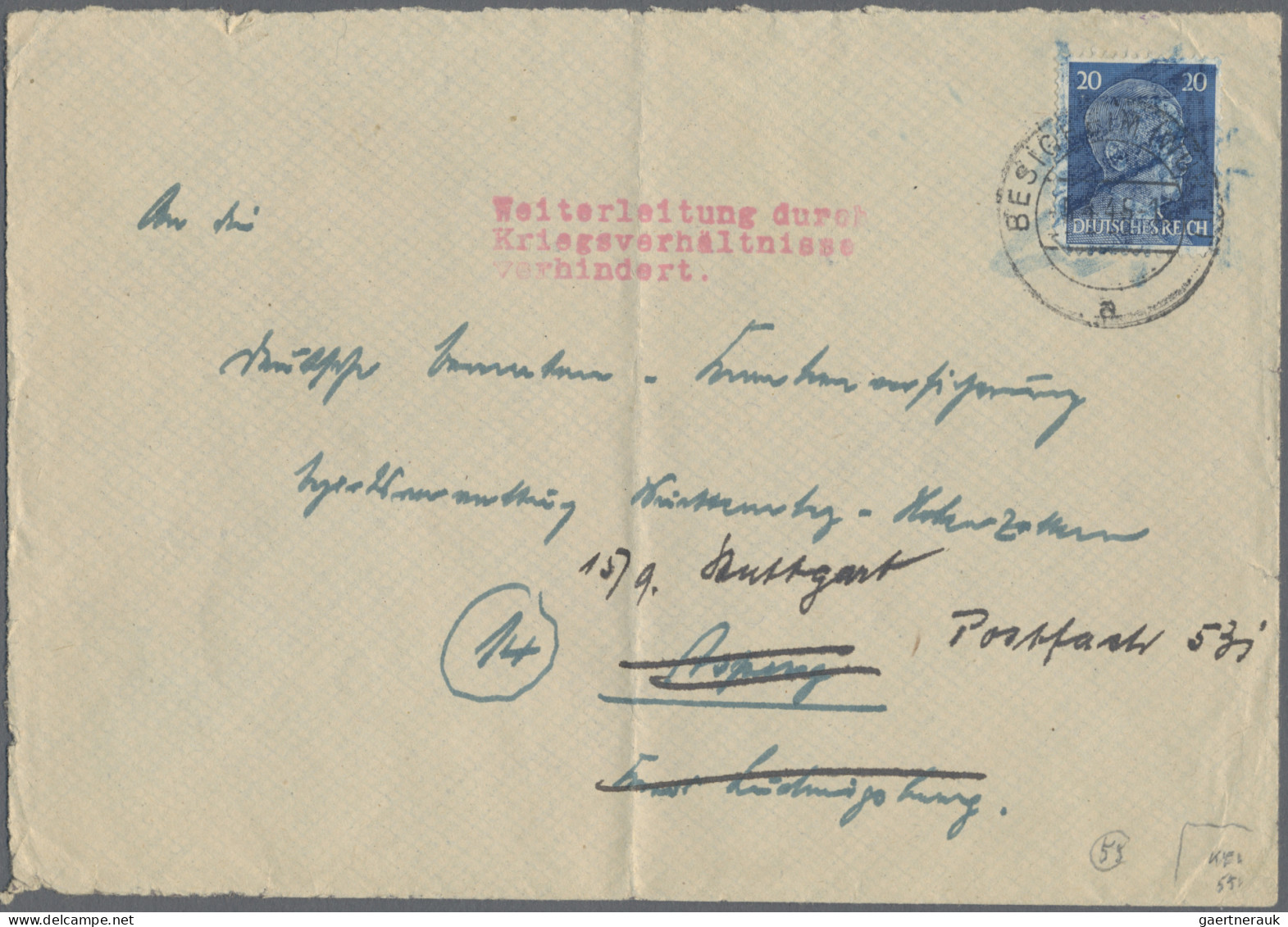 Nachlässe: 1933/1945, III.REICH, Nachlass-Posten Mit Ca. 90 Briefen, Karten Und - Kilowaar (min. 1000 Zegels)