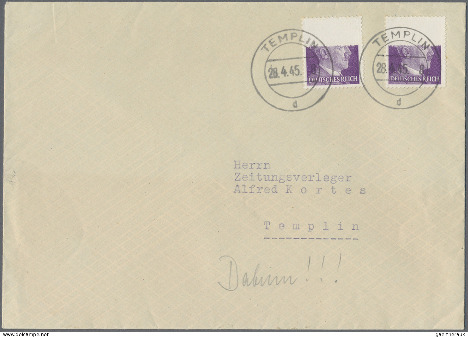 Nachlässe: 1933/1945, III.REICH, Nachlass-Posten Mit Ca. 90 Briefen, Karten Und - Mezclas (min 1000 Sellos)