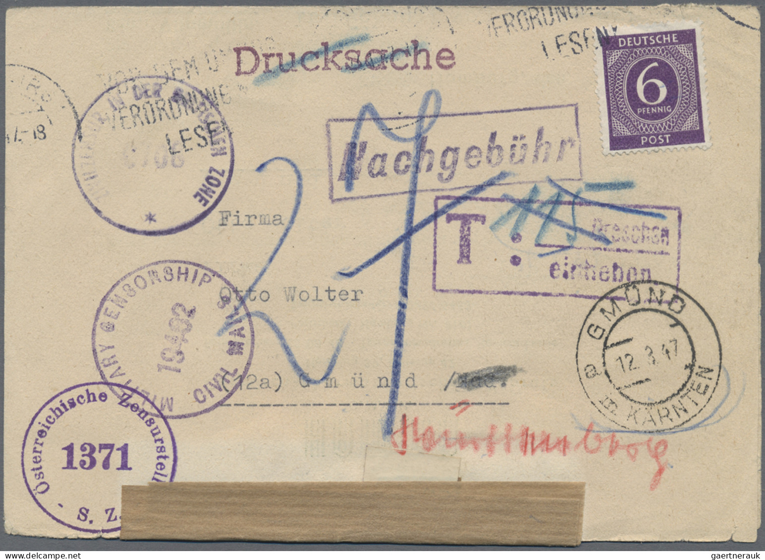 Nachlässe: 1945/1950, DEUTSCHLAND N.45, Sehr Interessanter Posten Mit Ca. 40 Bri - Kilowaar (min. 1000 Zegels)