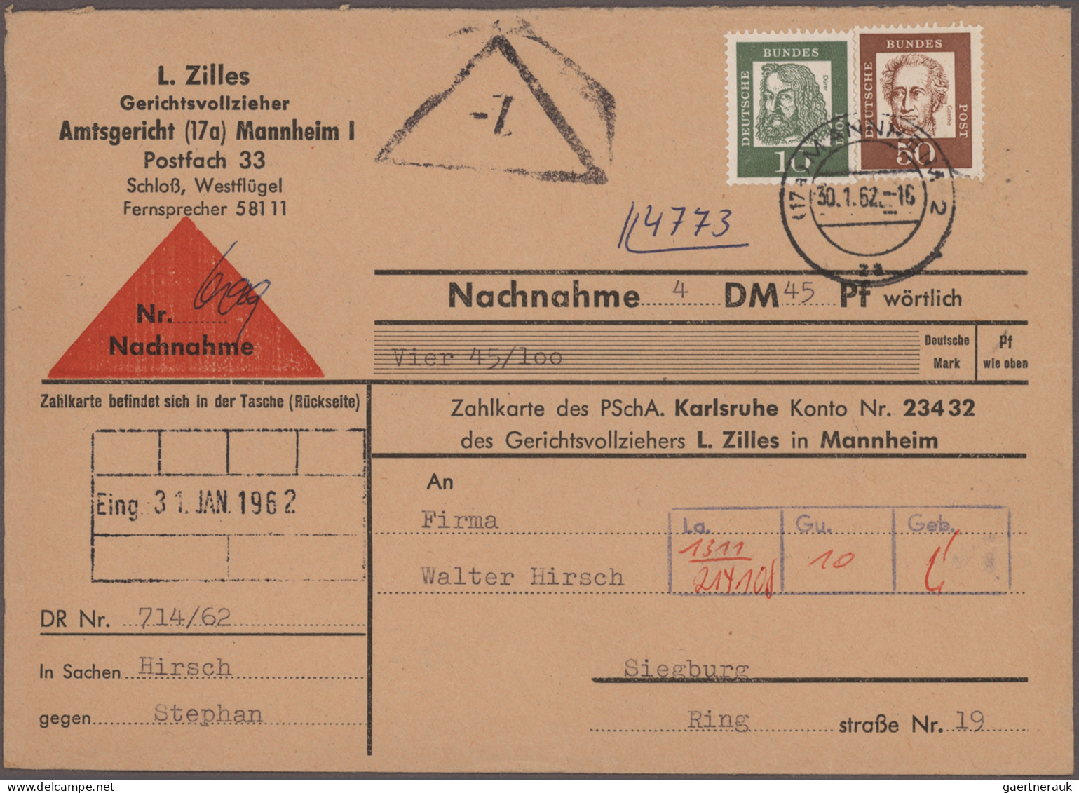 Nachlässe: 1950/1990 Ca., Nachlassposten In 4 Kartons Mit Viel Losem Material Un - Lots & Kiloware (min. 1000 Stück)