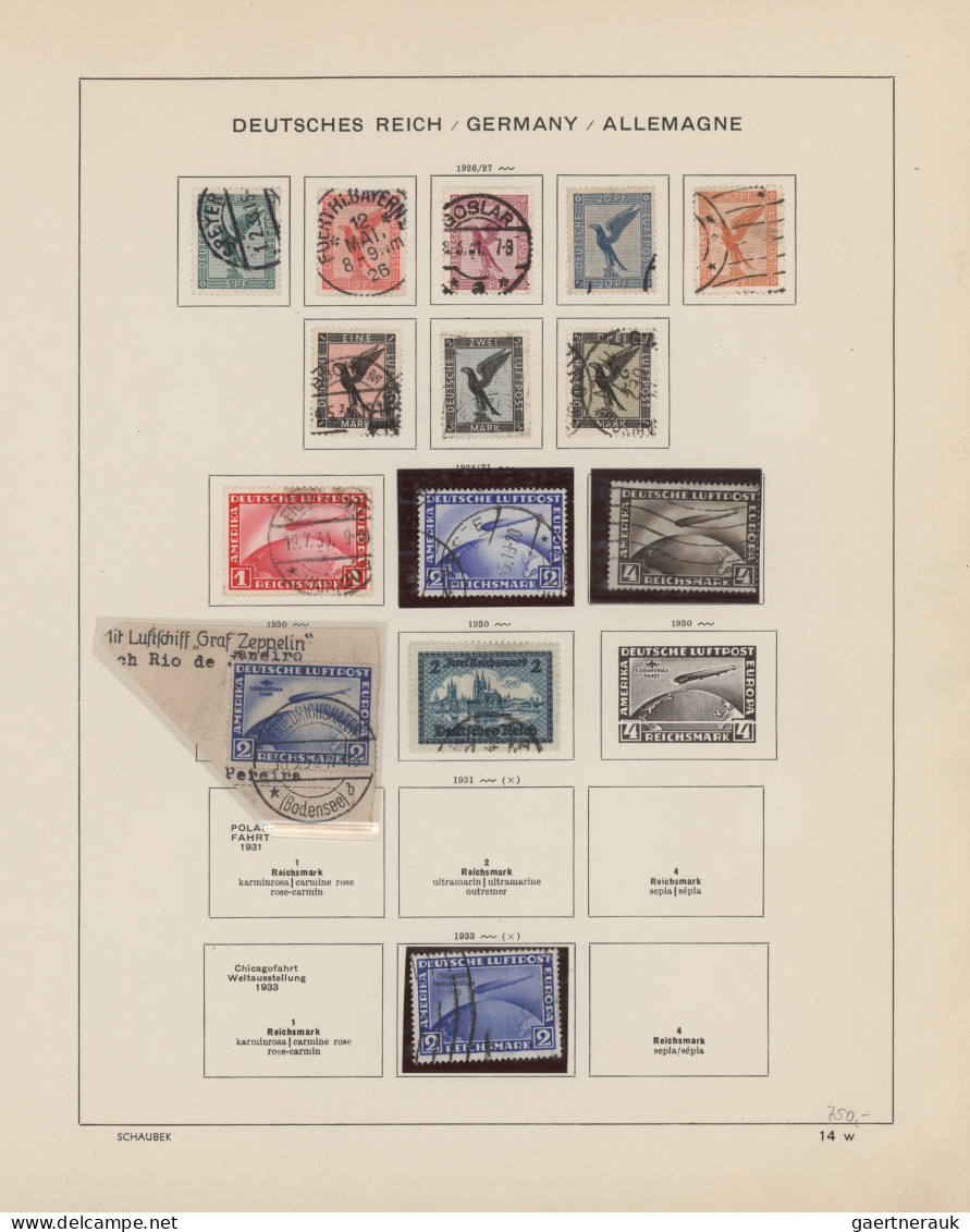 Deutschland: 1872/1988, Gestempelte Und Ungebrauchte Sammlung Im Schaubek-Binder - Collections