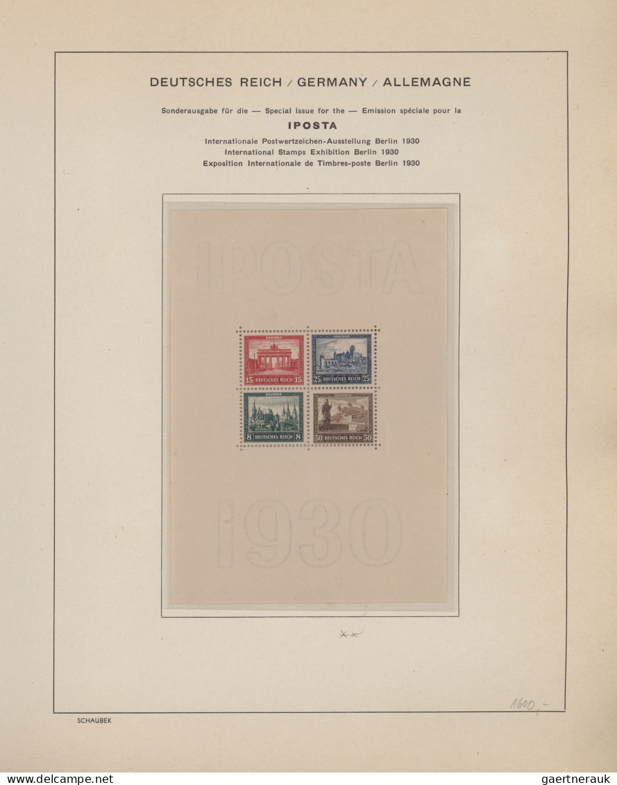 Deutschland: 1872/1988, Gestempelte Und Ungebrauchte Sammlung Im Schaubek-Binder - Colecciones