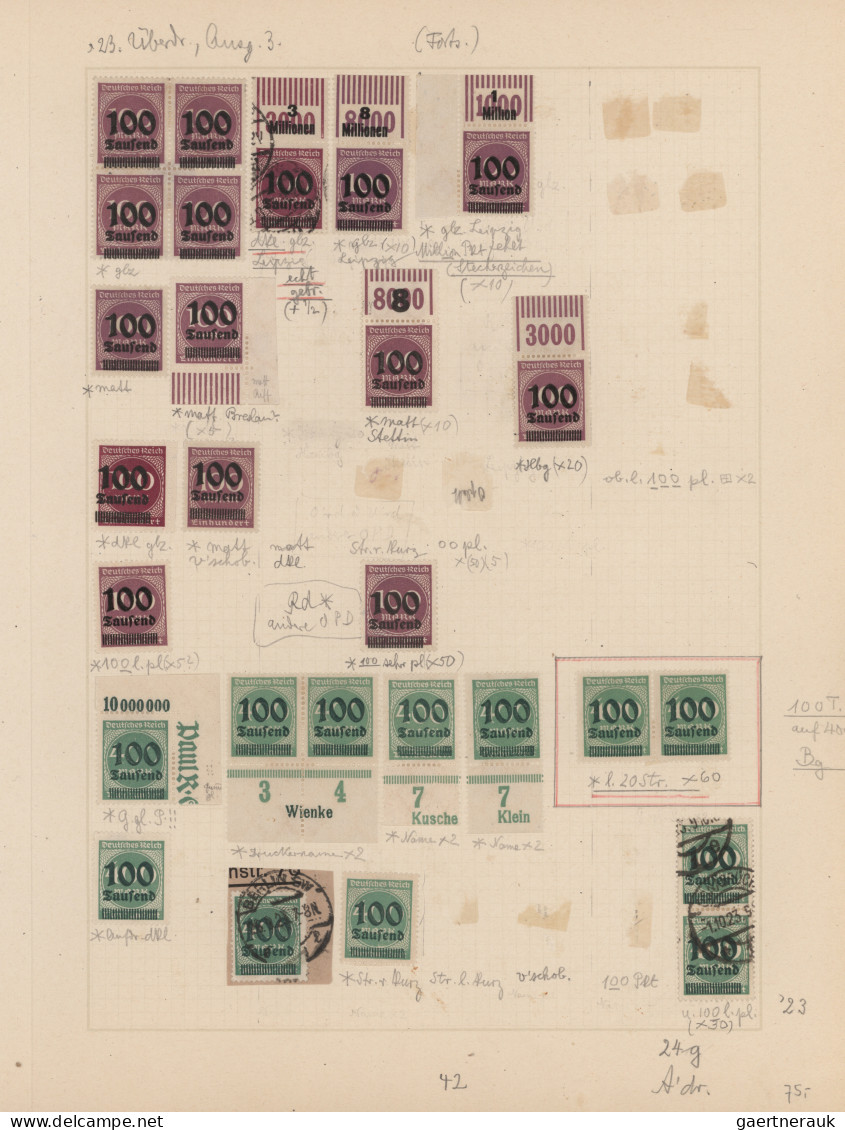 Deutschland: 1900 Ab Ca., Reichhaltiger Sammlungbestand In Ca.20 Alben, Mappen E - Collections