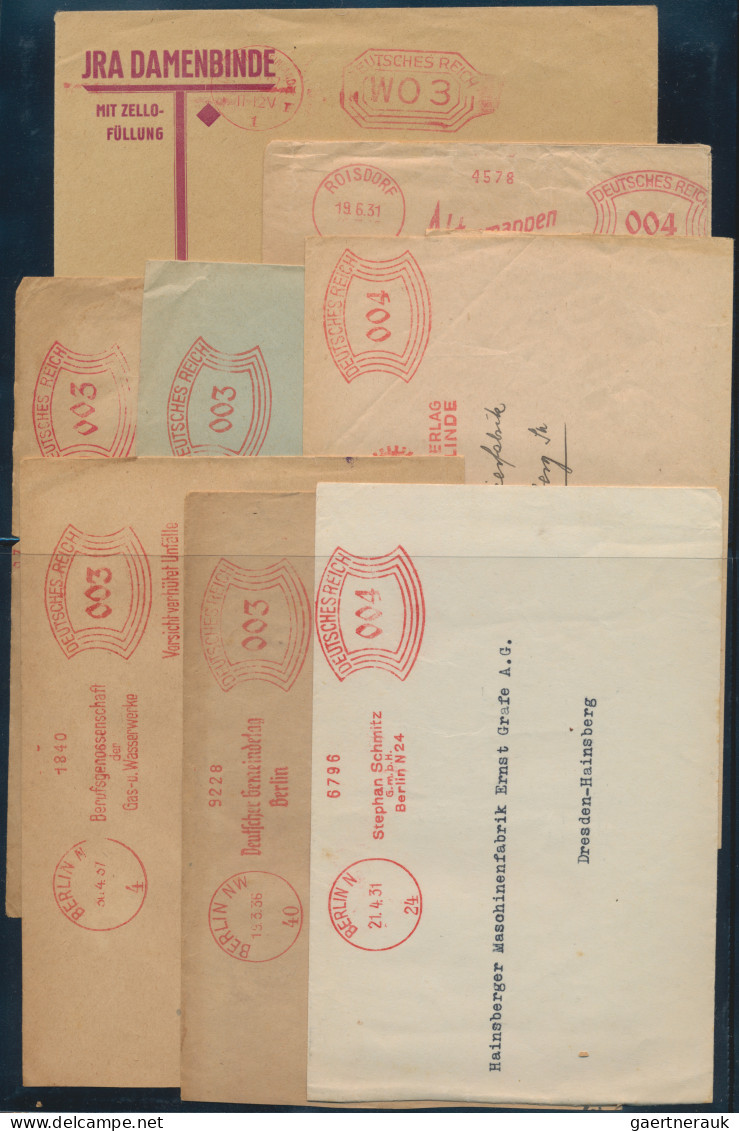 Deutschland: 1920/74 (ca.), Schöne Sammlung Von Absender-Freistemplerbelege Im P - Collections