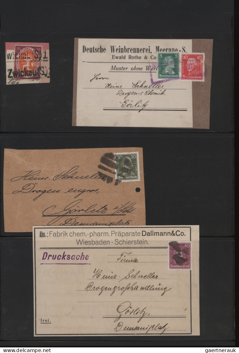 Deutschland: 1910/2010, Sammlung Von Alt Bis Neu Mit Paket- Und Päckchen-Adresse - Verzamelingen