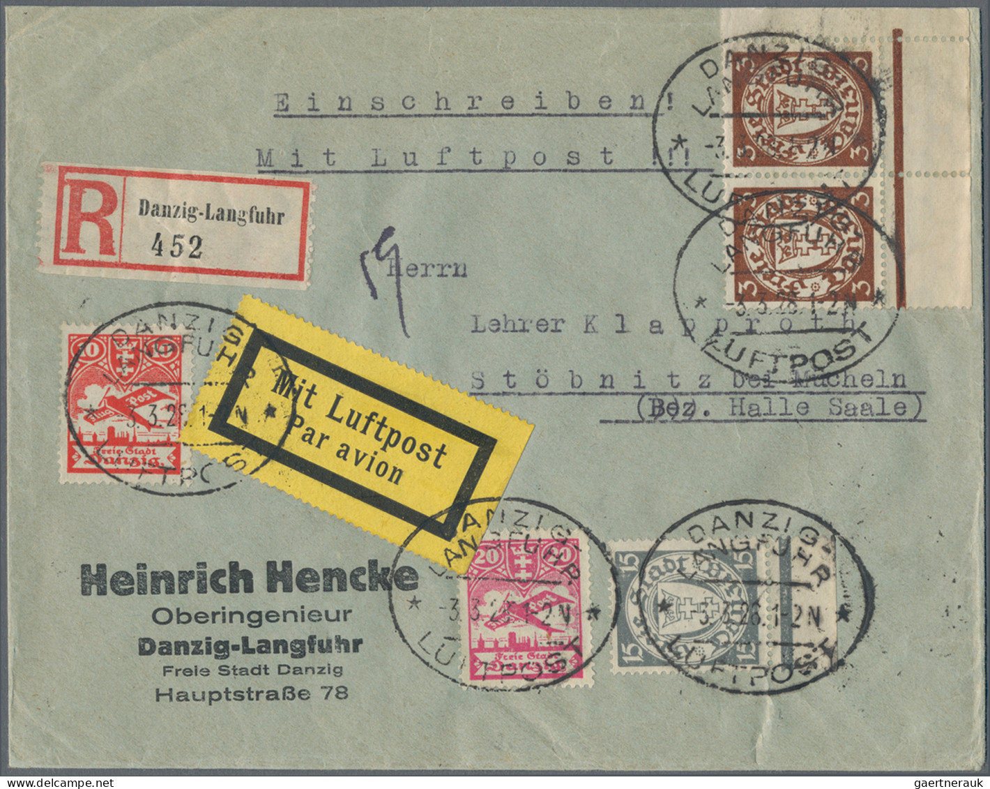 Deutschland - Nebengebiete: 1919/1944 (ca),reichhaltiger Bestand Von 160 Belegen - Colecciones