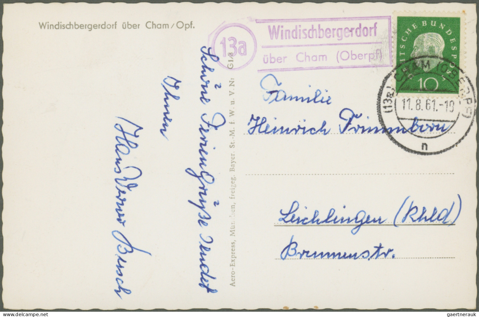 Heimat: Bayern: 1932/1963, Landpoststempel (Posthilfsstellenstempel), vielseitig