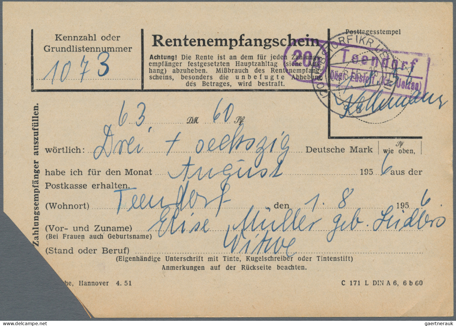 Heimat: Niedersachsen: 1947/1960, EBSTORF/KR.UELZEN und Umgebung, Partie von Pos