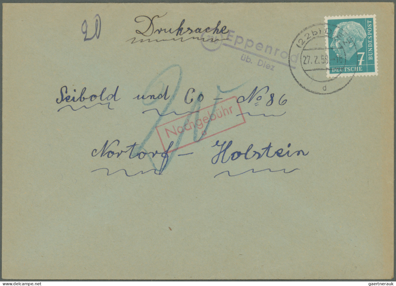 Heimat: Rheinland-Pfalz: 1932/1963, Landpoststempel (Posthilfsstellenstempel), V - Autres