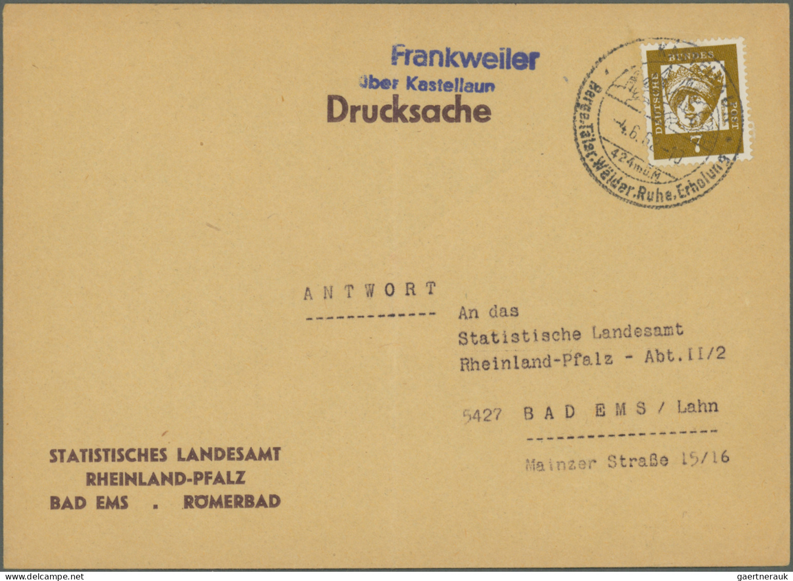 Heimat: Rheinland-Pfalz: 1932/1963, Landpoststempel (Posthilfsstellenstempel), V - Sonstige