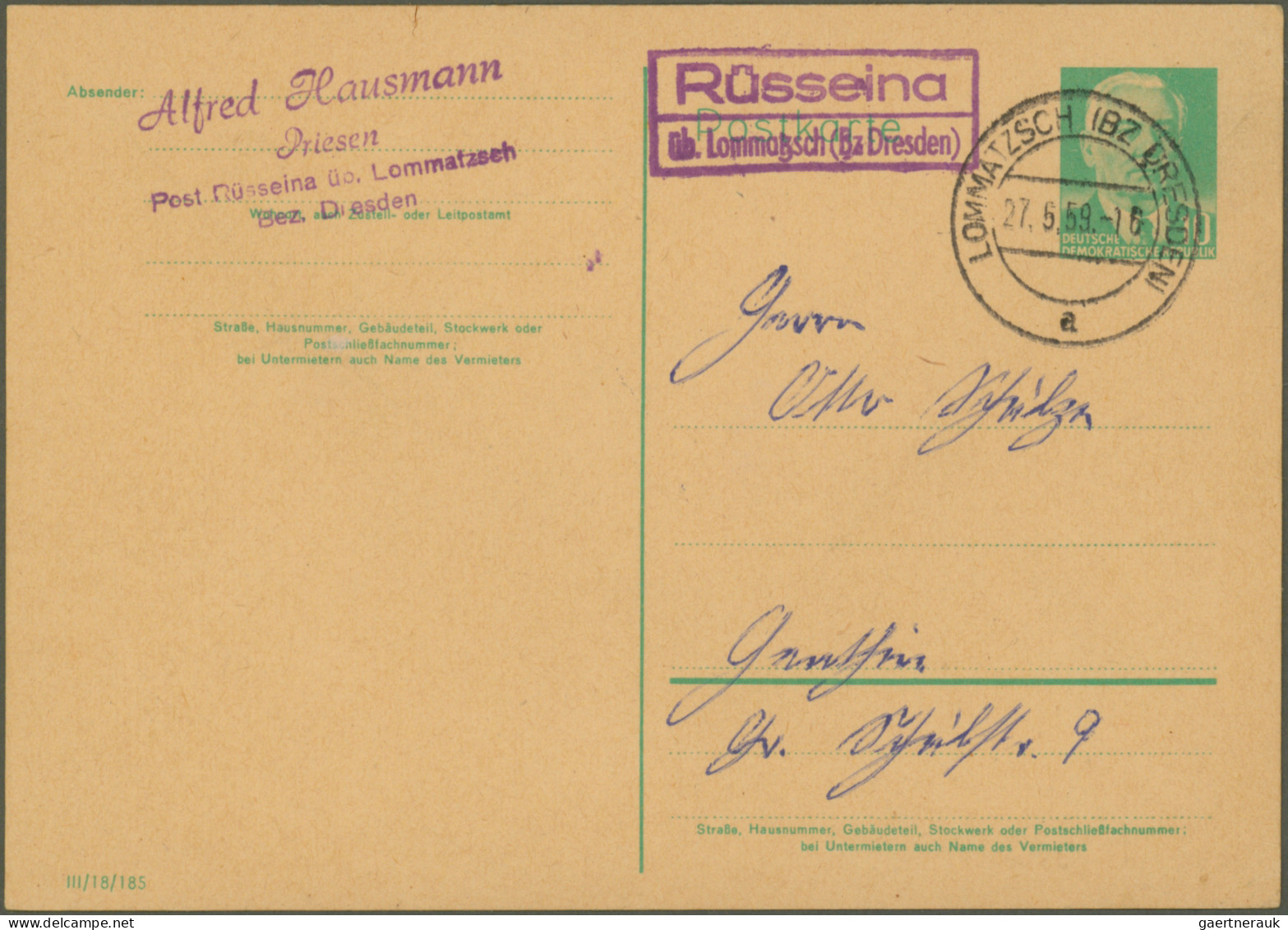 Heimat: Sachsen: 1930/1991, Landpoststempel (Posthilfsstellenstempel), Sachsen, - Other