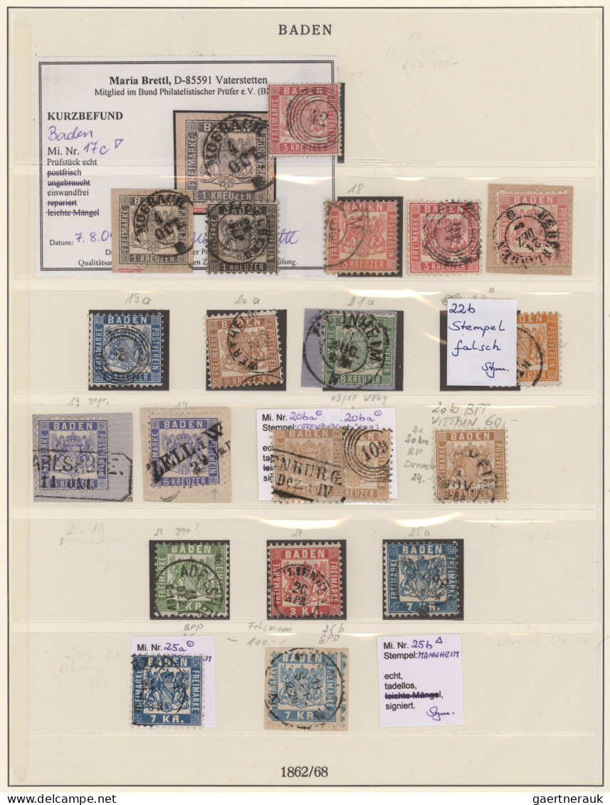 Altdeutschland: 1850/70, Umfassende, Reichhaltige Und Auch Sehr Werthaltige Samm - Sammlungen