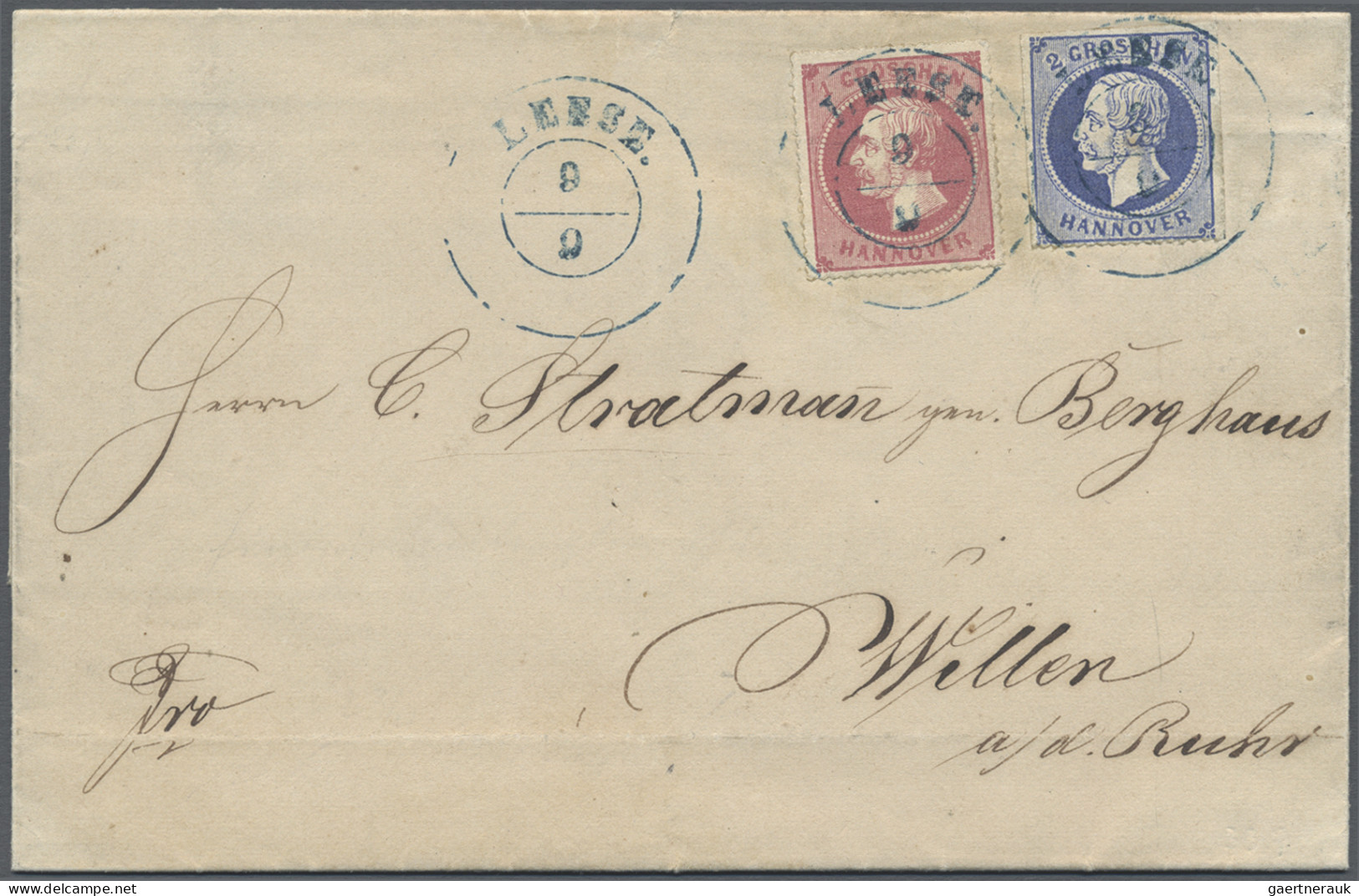 Altdeutschland: 1850/1922 (ca): Fundus Von Ca. 200 Briefen Und Ganzsachen Mit Te - Verzamelingen