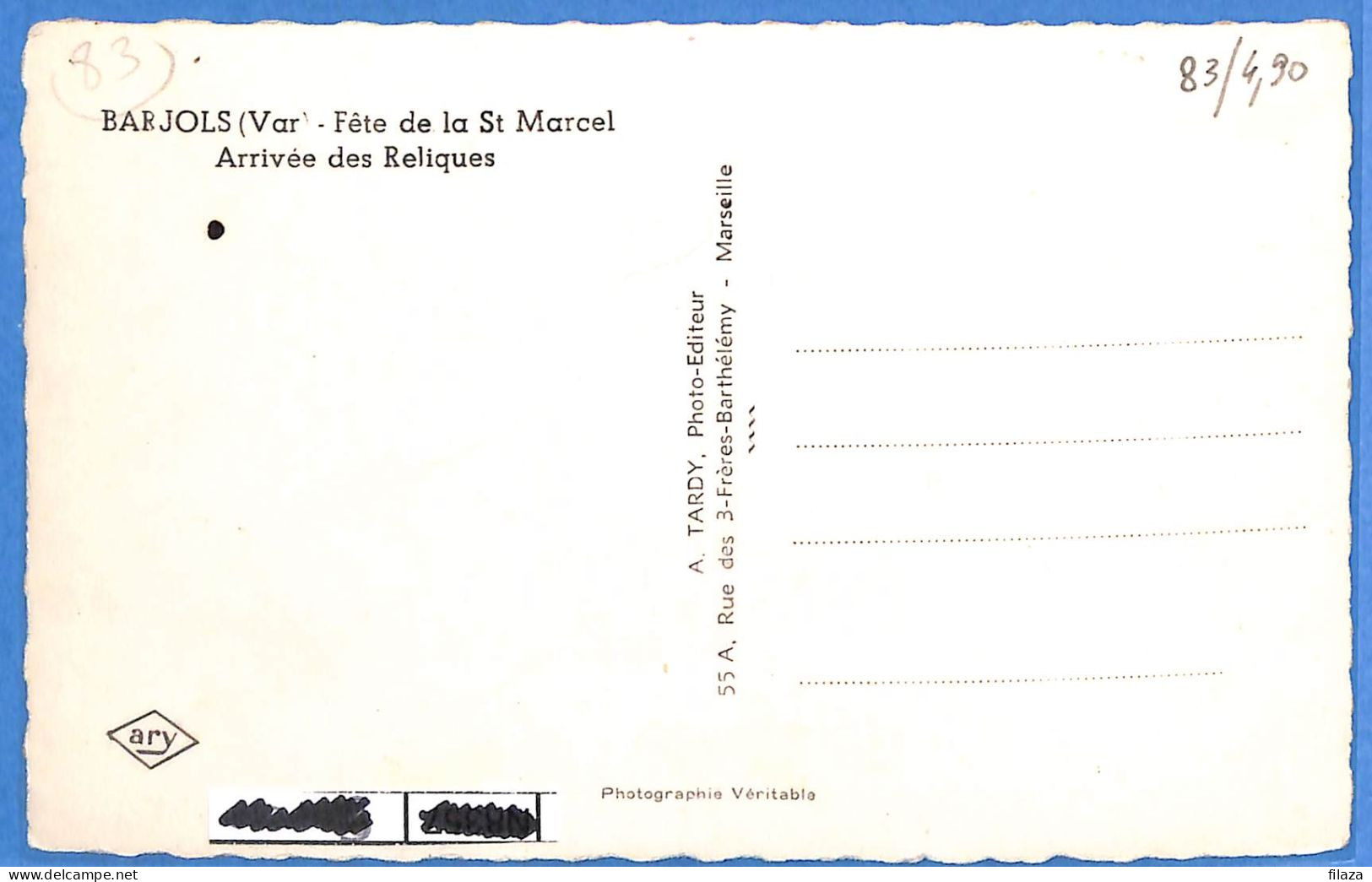 83 - Var - Barjols - Fete De La St Marcel (N14711) - Barjols