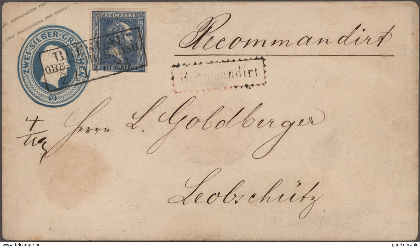 Altdeutschland: 1855/1870 (ca.), Partie Von Ca. 80 Briefen Und Karten, Unterschi - Collections