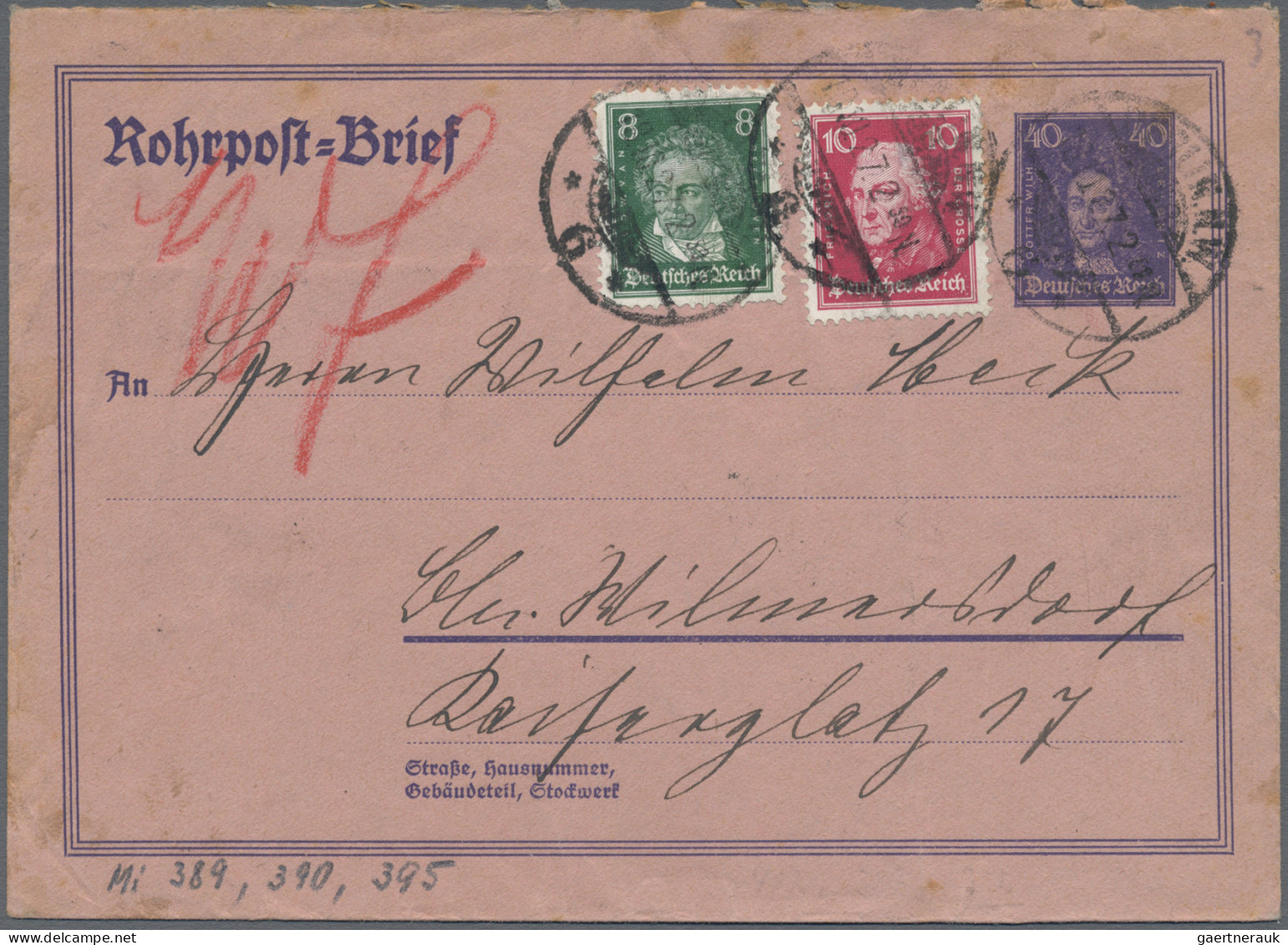 Altdeutschland Und Deutsches Reich: 1780/1930 (ca.), Partie Von Ca. 90 Briefen U - Colecciones