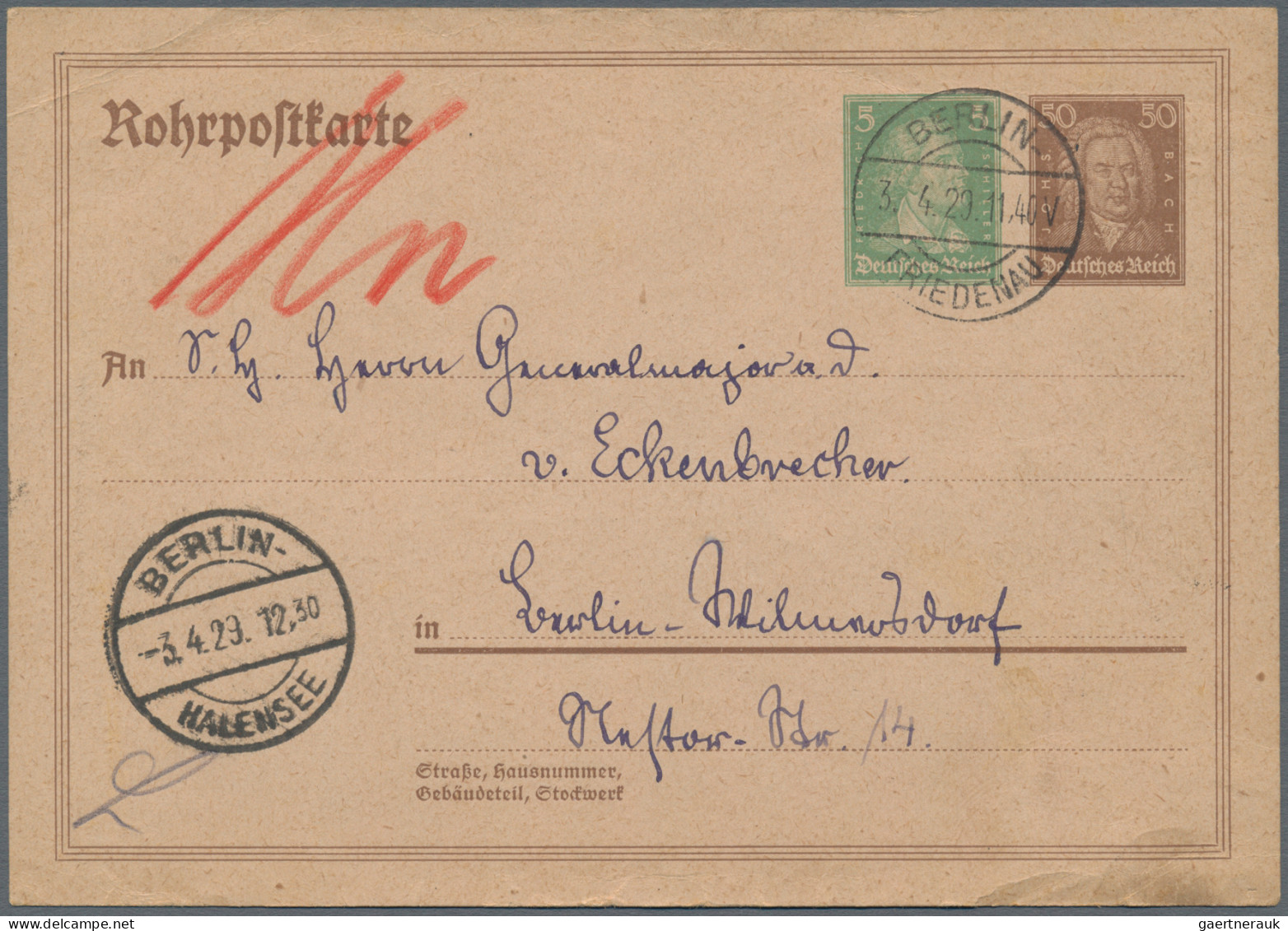 Altdeutschland Und Deutsches Reich: 1780/1930 (ca.), Partie Von Ca. 90 Briefen U - Verzamelingen