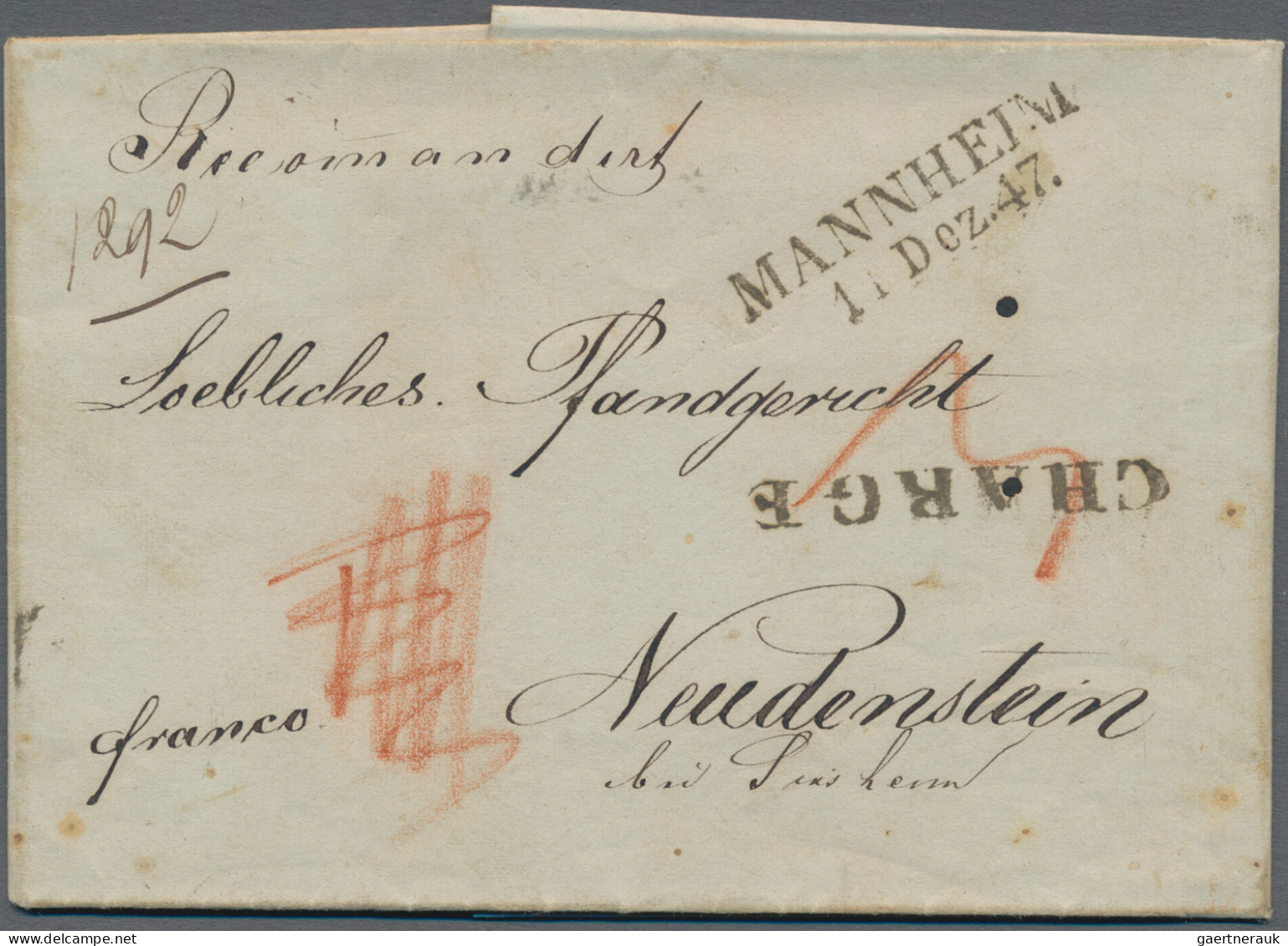 Baden - Marken Und Briefe: 1782/1960, MANNHEIM, Saubere Interessante Heimatsamml - Other & Unclassified