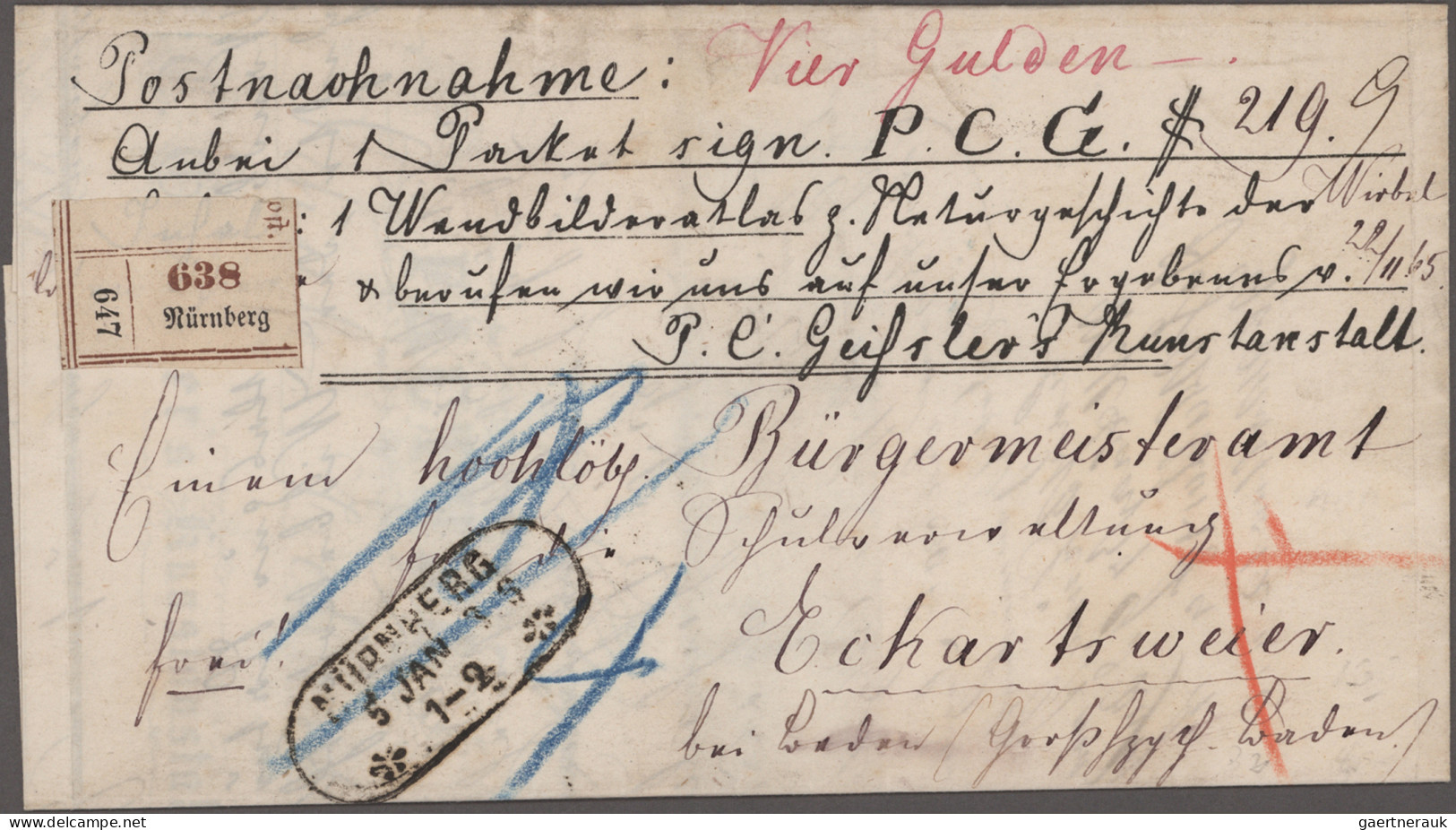 Bayern - Vorphilatelie: 1800/1860 (ca.), Sammlung Von Ca. 45 Markenlosen Briefen - Colecciones